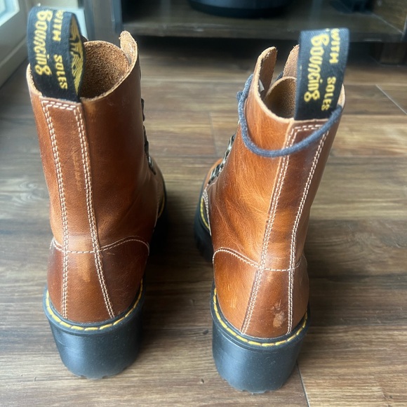 Dr. Martens Brown Leather Platform Boots - Picture 12 of 12